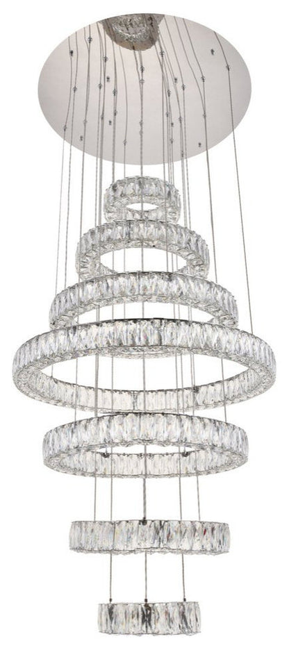 Contemporary Chrome-Light ChandelierBy Home Living