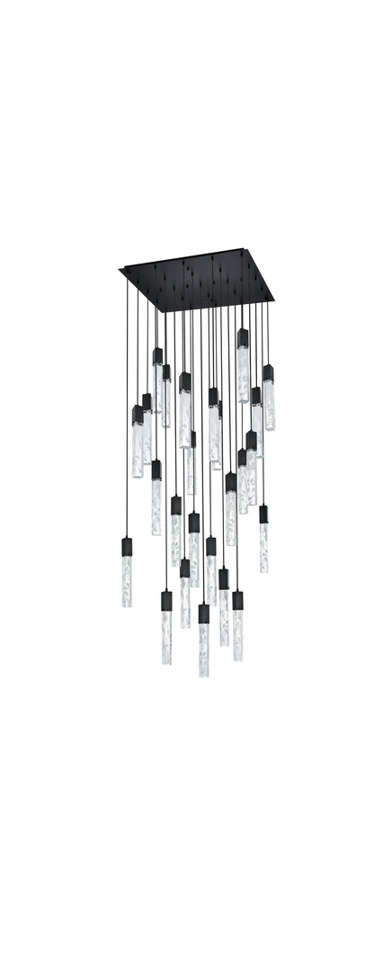 Home Living 36" Chandelier, BlackBy Home Living