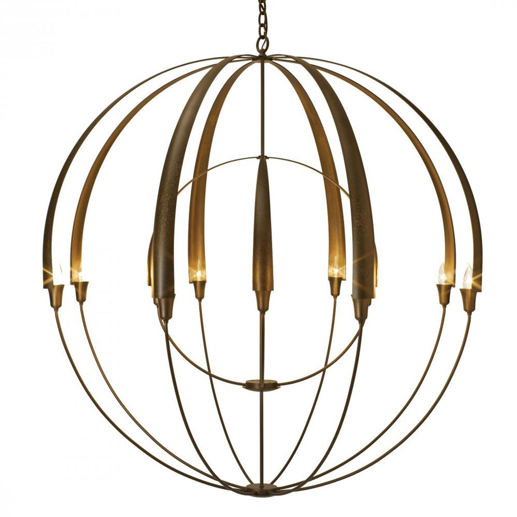 Double Cirque Chandelier, 12-Light, Bronze, 48.3"W (194248-SKT-05 3W7TZ3)