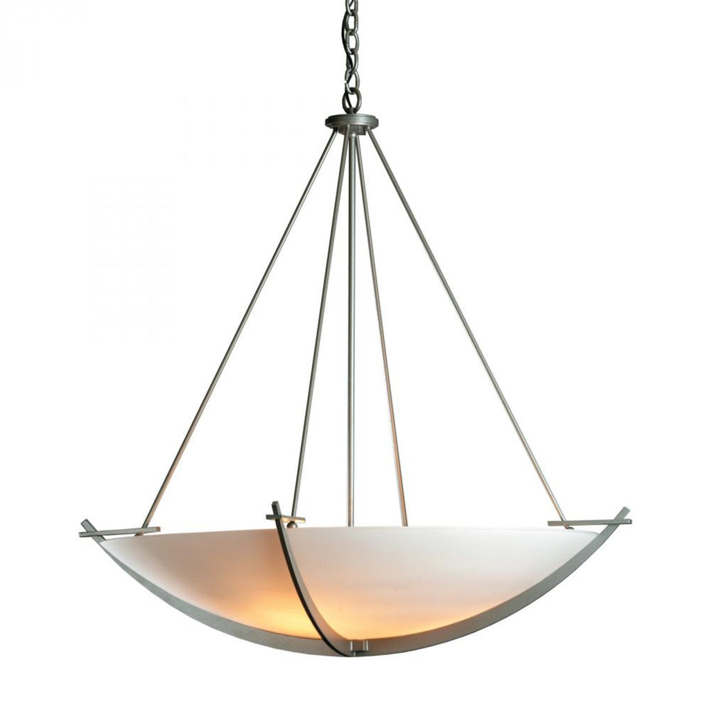 Compass Chandelier, 3-Light, Soft Gold, Sand Glass, 34.2"W (194531-SKT-84-SS0170 45RRRR)