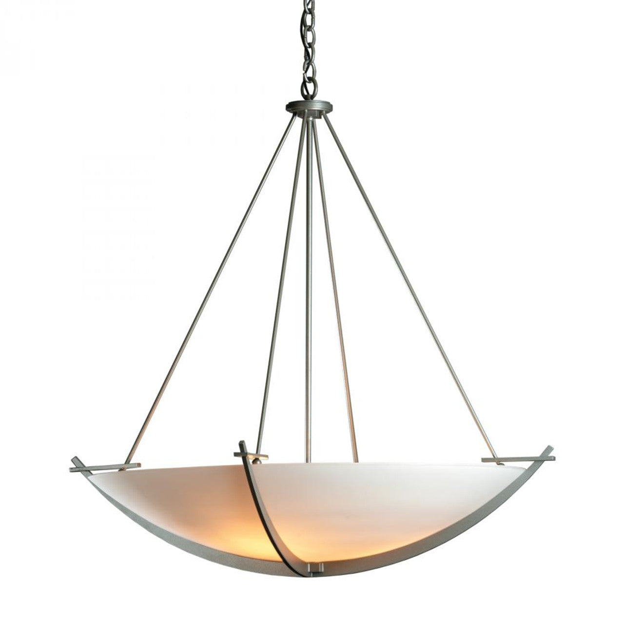 Compass Chandelier, 3-Light, Vintage Platinum, Sand Glass, 34.2"W (194531-SKT-82-SS0170 45RRRP)