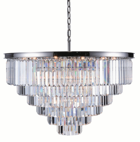Elegant Sydney 33-Light Polished Nickel ChandelierBy Elegant Furniture & Lighting