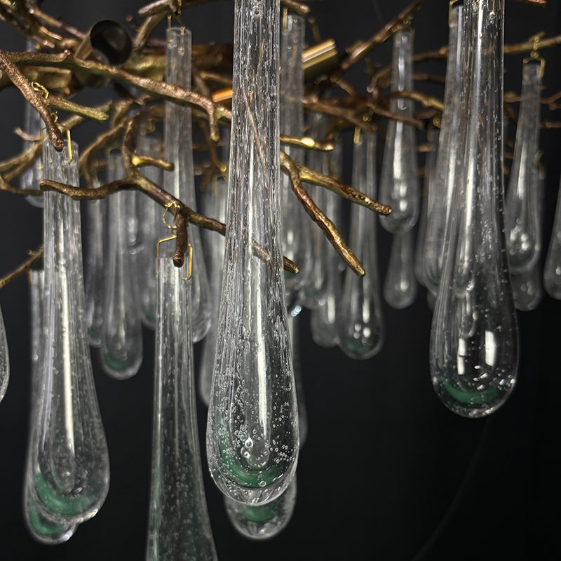 Glass Chandelier 60"
