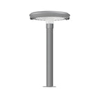 Modern Round Dual Motion Sensor LED Solar Garden Post Lights