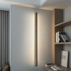 Long Strip Dimmable LED RGB Black Minimalist Outdoor Light Post Lights