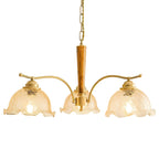 3 Lights Cracked Glass Retro Chandelier Pendant Light Ceiling Lamp