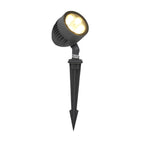 Adjustable Round LED COB Waterproof Black Modern Outdoor Spotlights