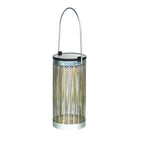 7.3-Inch H Metal Cutout Solar Portable Hanging Lantern