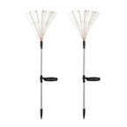 2PCS Waterproof 8 Lighting Modes 200 Lights LED Solar Starburst Lights