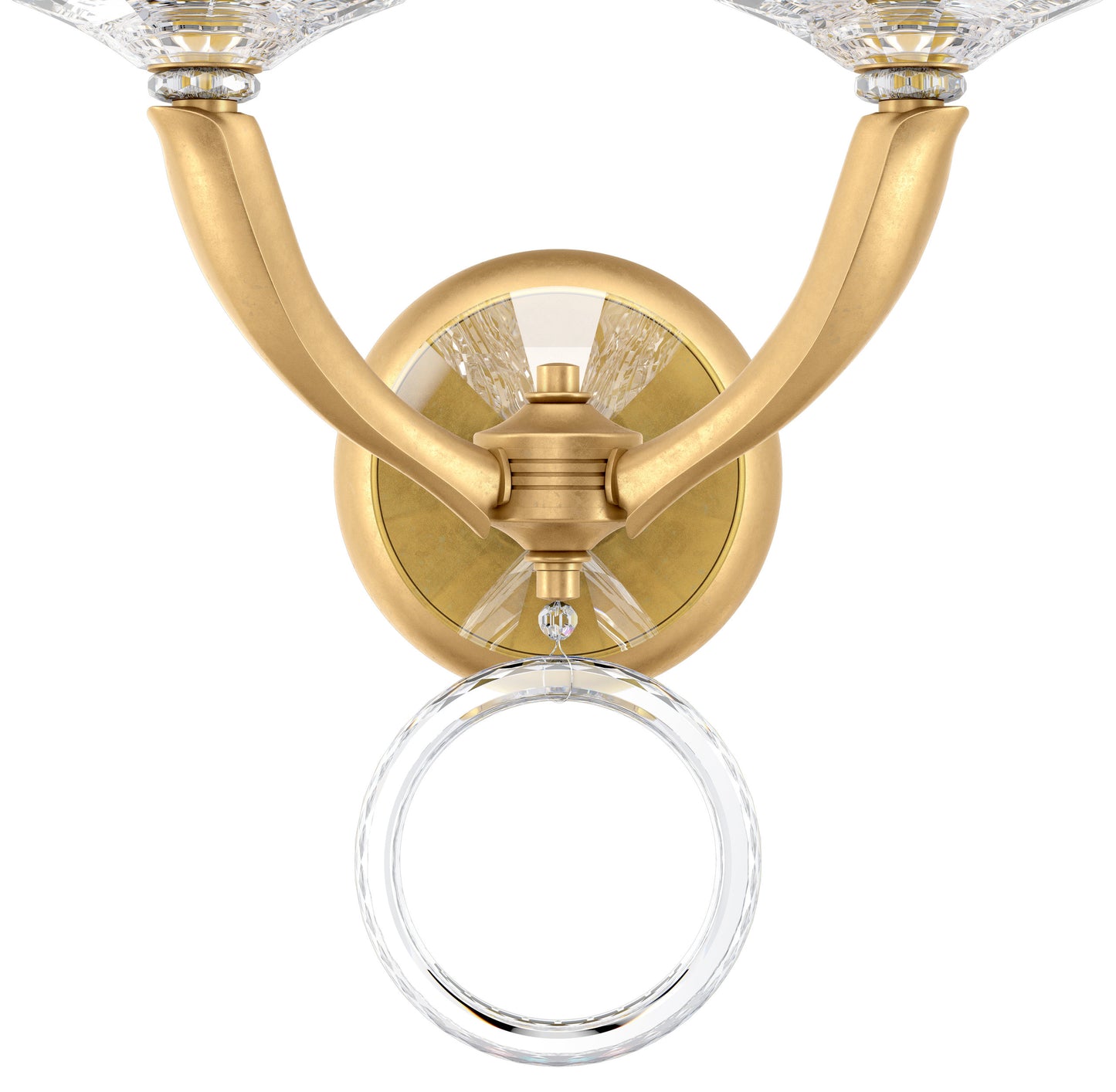Schonbek Ma1002N-22O 2 Light Crystal Sconce, Heirloom GoldBy Schonbek
