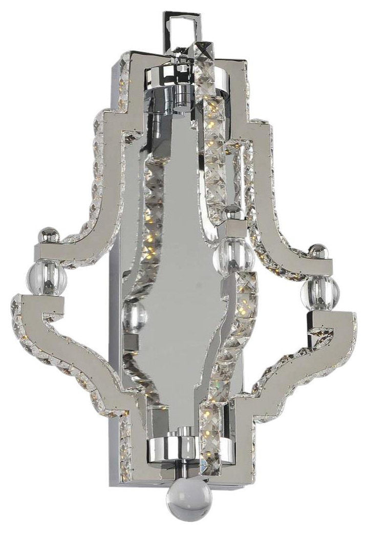 Modern Cambria 12" LED Crystal Wall LightBy KALCO LIGHTING