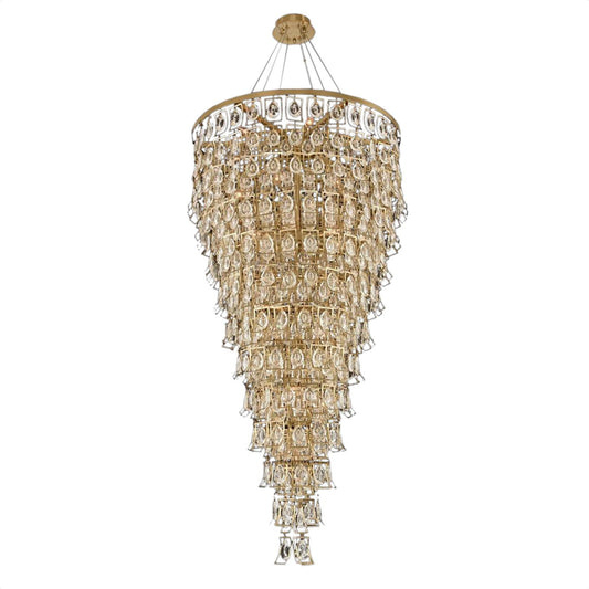 Art Deco Carmella Foyer Light, BrassBy KALCO LIGHTING