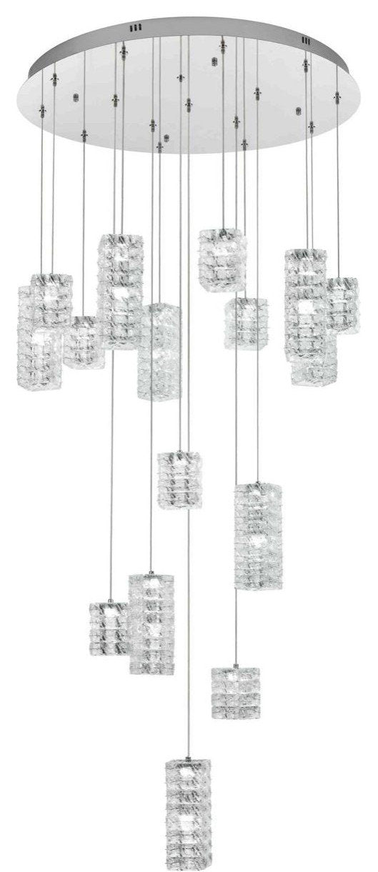 Aston 16 Light Pendant, ChromeBy Elegant Furniture & Lighting