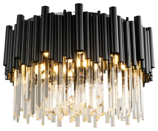 Vigo Crystal Ceiling Chandelier, Diameter 40"By Morsale.com