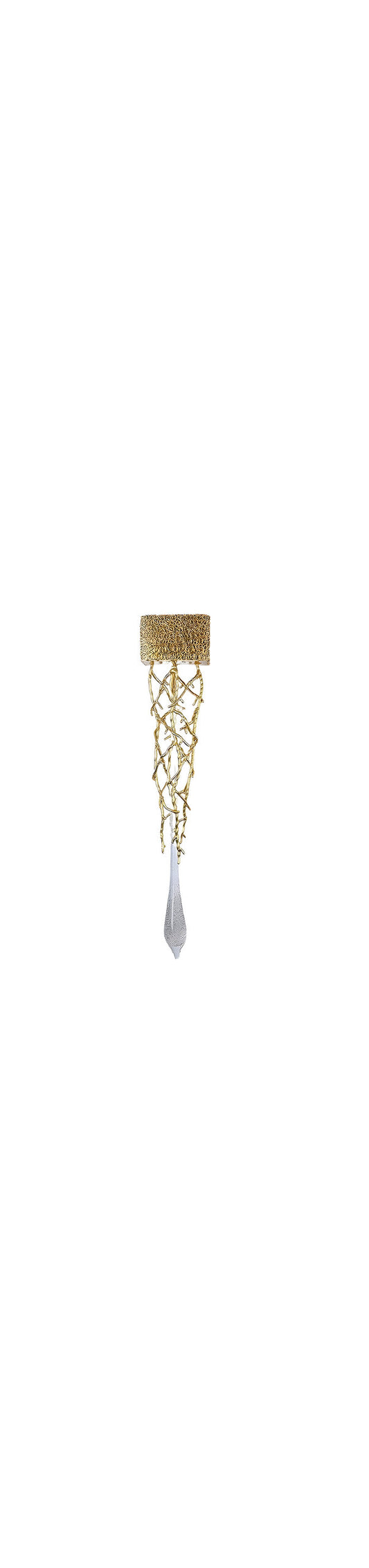 Jumilla | Creative LED Crystal Copper Wall Lamp, Copper, Cool LightBy Miron Demid LLC