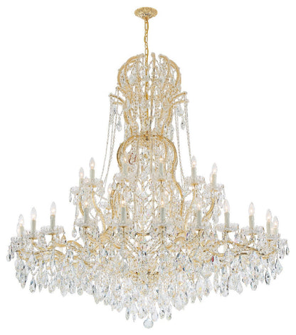 Crystorama Lighting Group 4460-CL-S Maria Theresa 37 Light 64"W - GoldBy Crystorama Lighting