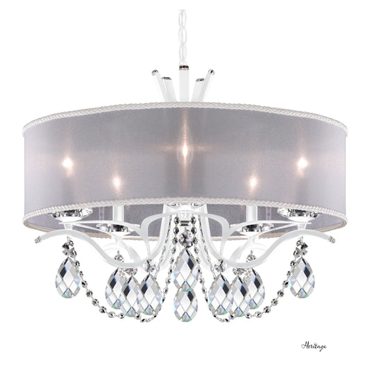 Schonbek Va8305N-06H1 5 Light Crystal Chandelier, WhiteBy Schonbek