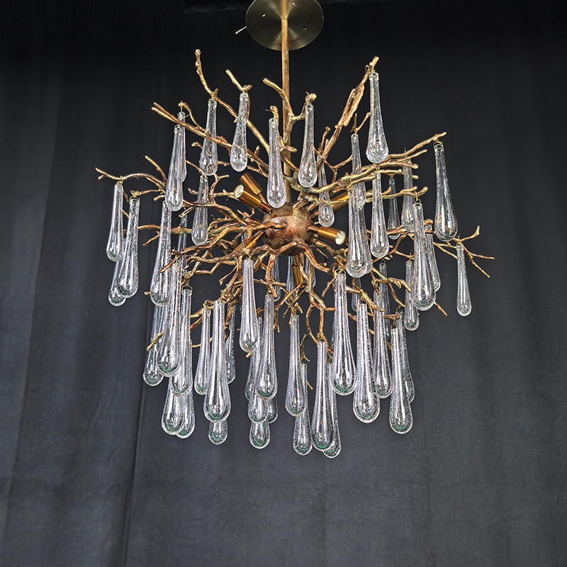 Glass Chandelier 60"