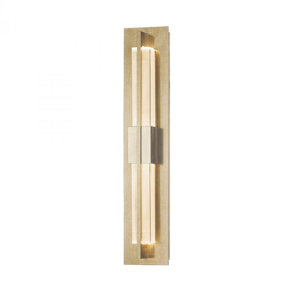 Double Axis Wall Sconce, 1-Light, LED, Soft Gold, Clear Glass, 23.5"H (206440-LED-84-ZM0331 3W4JFV)