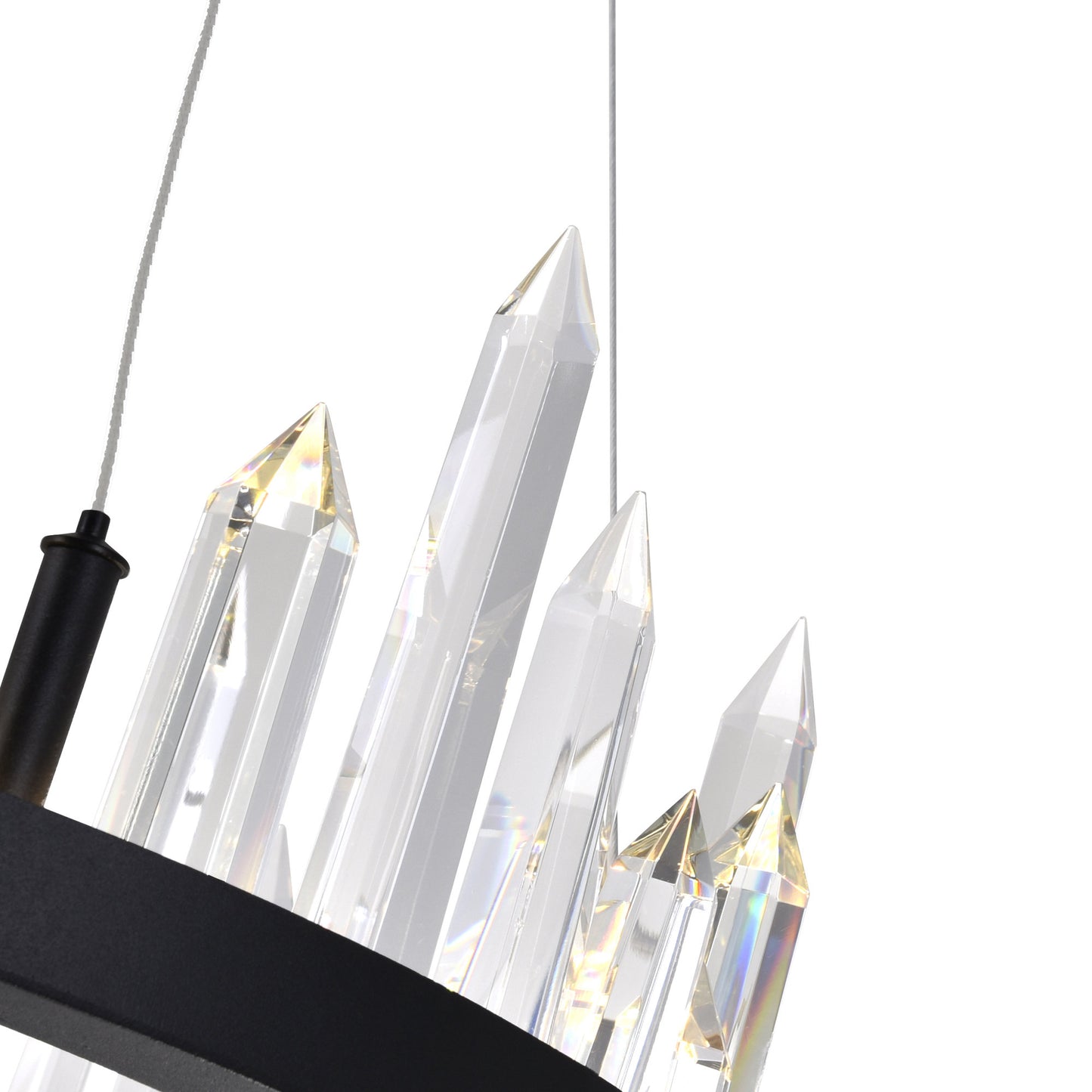 Juliette LED Chandelier With Black FinishBy CWI Lighting