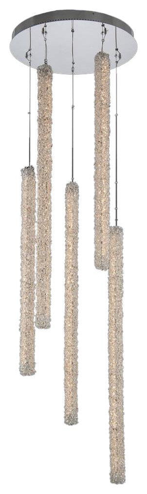 Polished Chrome Lina LED Foyer LightBy KALCO LIGHTING