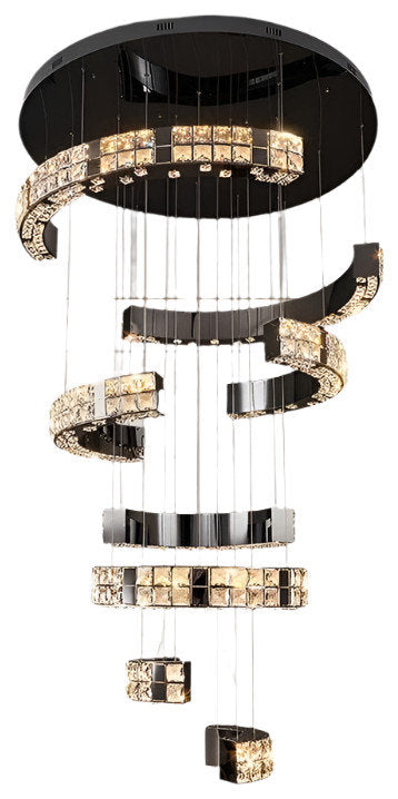 Bacci 40" Crystal ChandelierBy Morsale.com