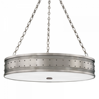 Aura Pendant, 12-Light, Standard Height, Dark Smoke, Clear Glass, 48"W (138589-SKT-STND-07-ZM0394 4TEDYQ)