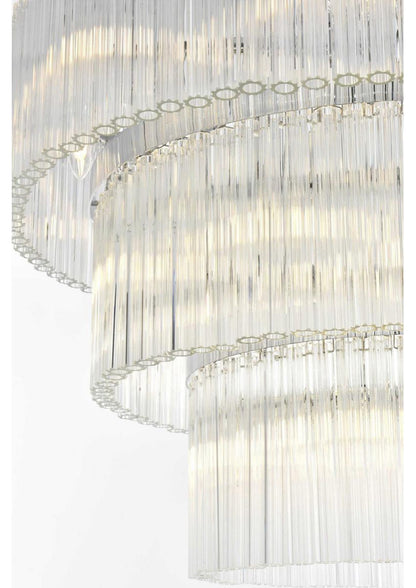 Harlow 18 Light Chandelier, Chrome, 3By Elegant Furniture & Lighting