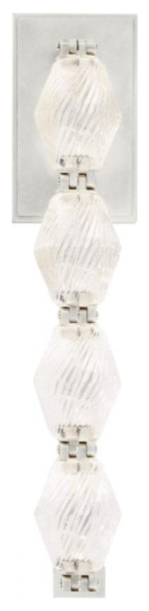 Collier Wall Sconce, LED, Polished Nickel, 14.8"H (700WSCLR15N-LED927 70PKDA6)By Visual Comfort