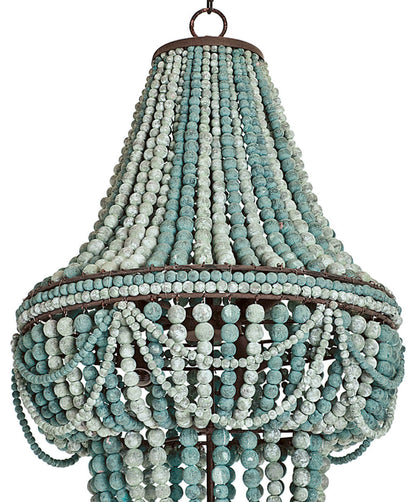 Malibu Chandelier, Weathered BlueBy Regina Andrew