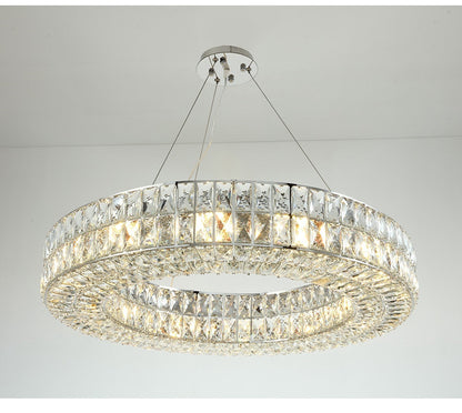 Modern LED Finest K9 Crystal Wheel Chandelier By Morsale, Diameter 32"By MORSALE
