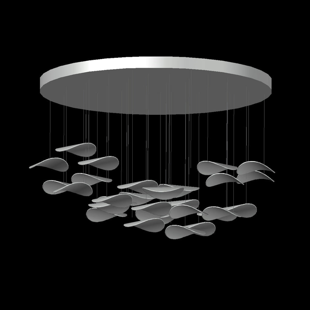 Wave Floating Leaf Chandelier
