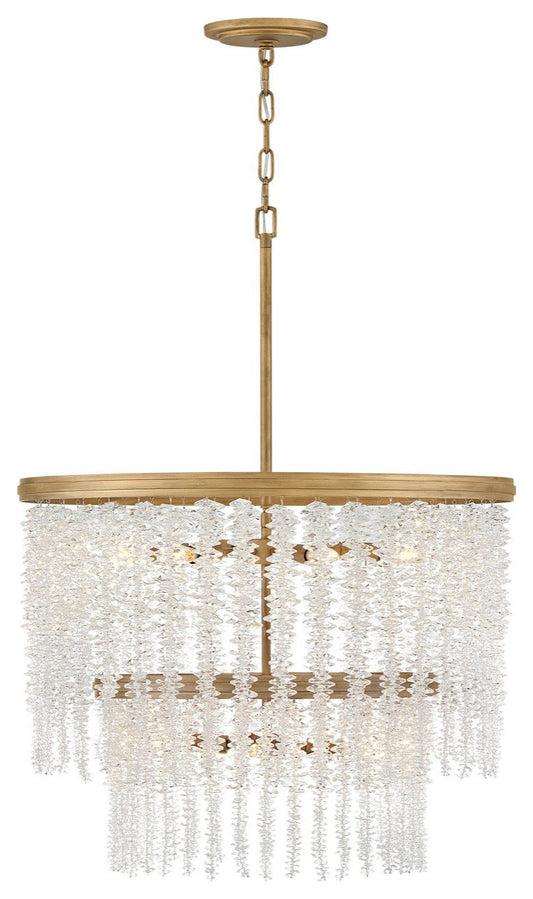 Rubina LED Chandelier in Burnished GoldBy Hinkley