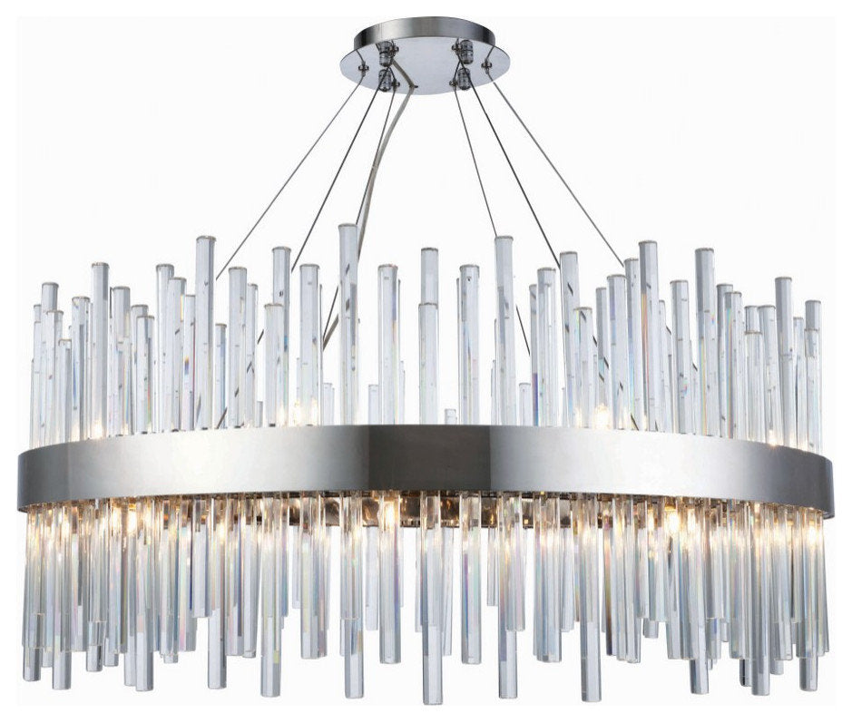 Elegant Lighting 3000D32C Dallas - Eighteen Light ChandelierBy Elegant Furniture & Lighting