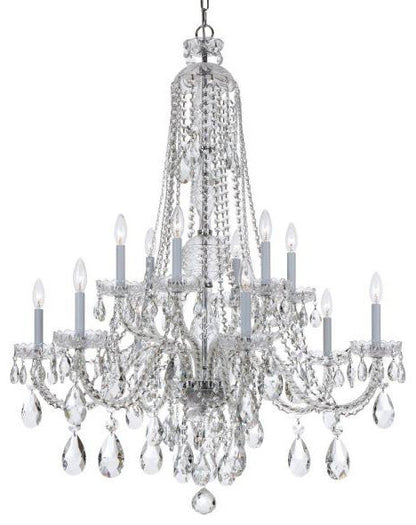 Crystal 6-Light Chandelier in Classic Style, 37.5"Wx48"HBy Crystorama Lighting