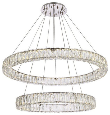Modern Chrome 2-Light ChandelierBy Home Living