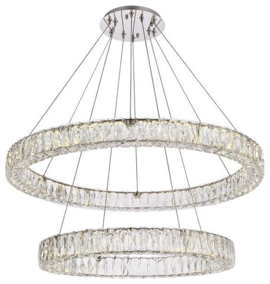 Modern Chrome 2-Light ChandelierBy Home Living