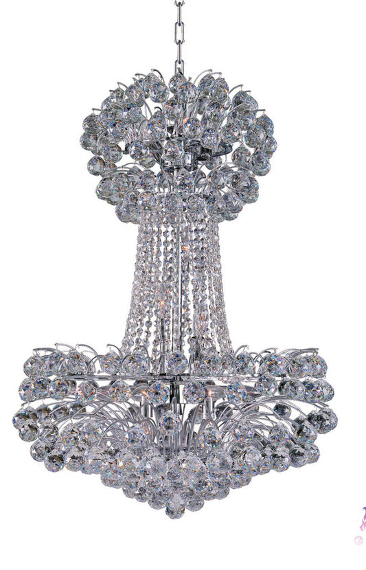 Artistry Lighting Sirius Collection Crystal Chandelier 26x36, ChromeBy Artistry Lighting