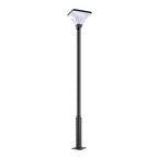 Stripes Waterproof Square Intelligent Modern Solar Garden Lamp Post