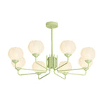 8 Flowers Bell Orchid Three Step Dimming Modern Hanging Lights Fixture