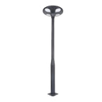 Outdoor Black LED Solar Lamp Post Street Light