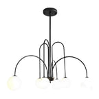 6/8 Lights Iron Glass Creative Nordic Chandelier Ceiling Light Fixture