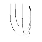 Adjustable Minimalist Line Bamboo Knots Modern Staircase Chandelier