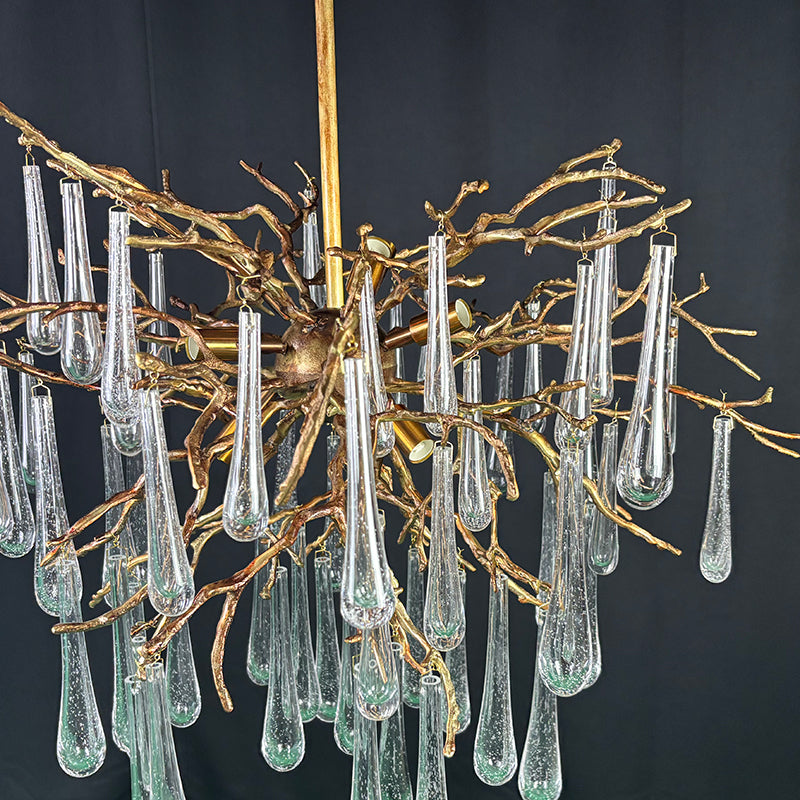 Glass Chandelier 60"