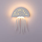 Cartoon Jellyfish Creative LED White Modern Decorative Wall Sconce Lighting