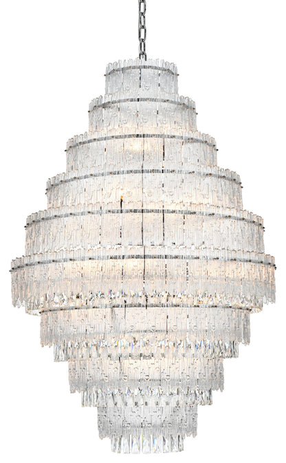 Home Living 36" Chandelier, ChromeBy Home Living