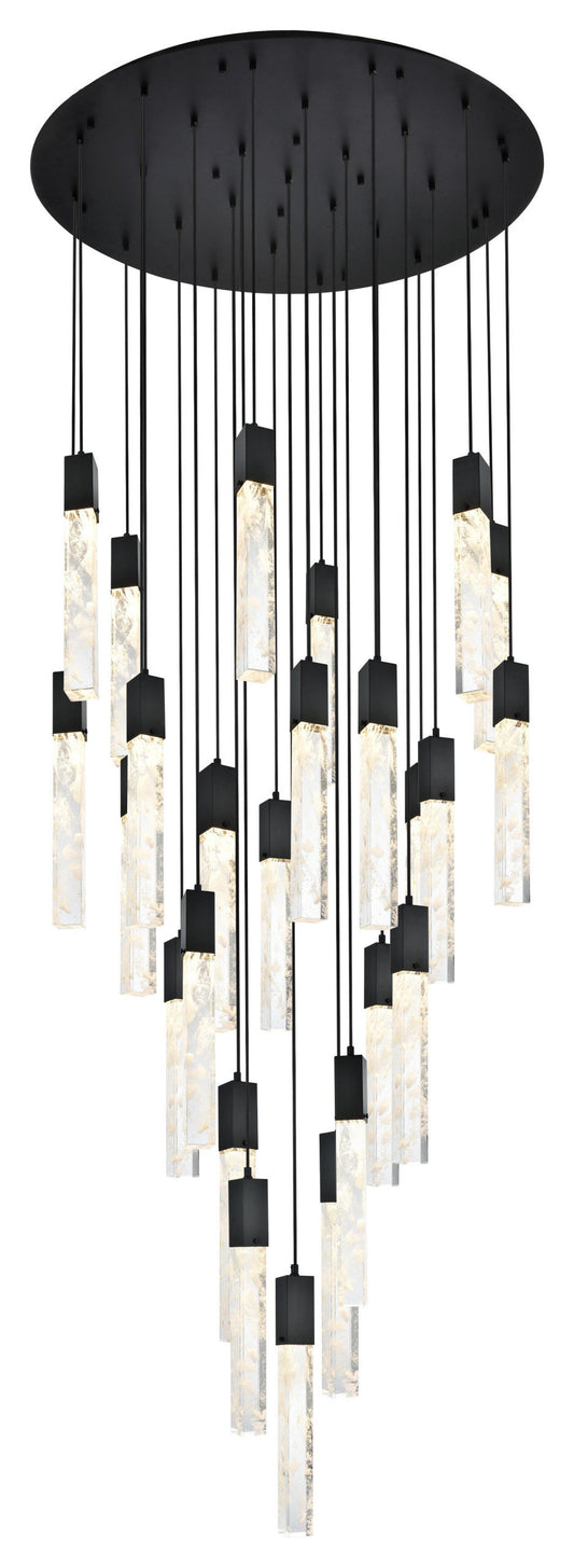 Home Living 42" Chandelier, BlackBy Home Living