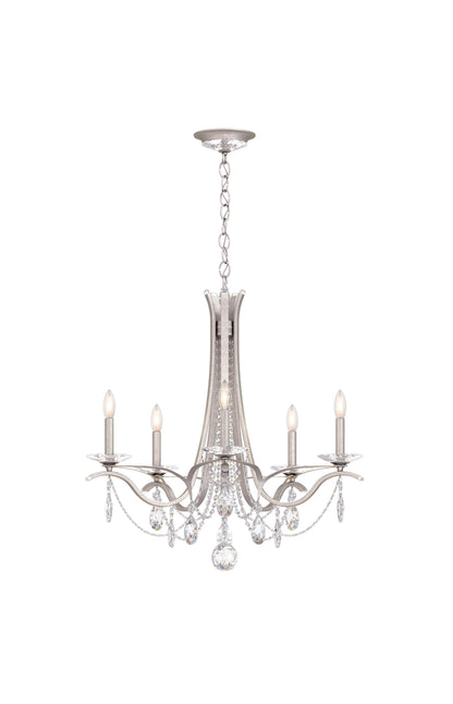 Schonbek Va8335N-48S 5 Light Crystal Chandelier, Antique SilverBy Schonbek