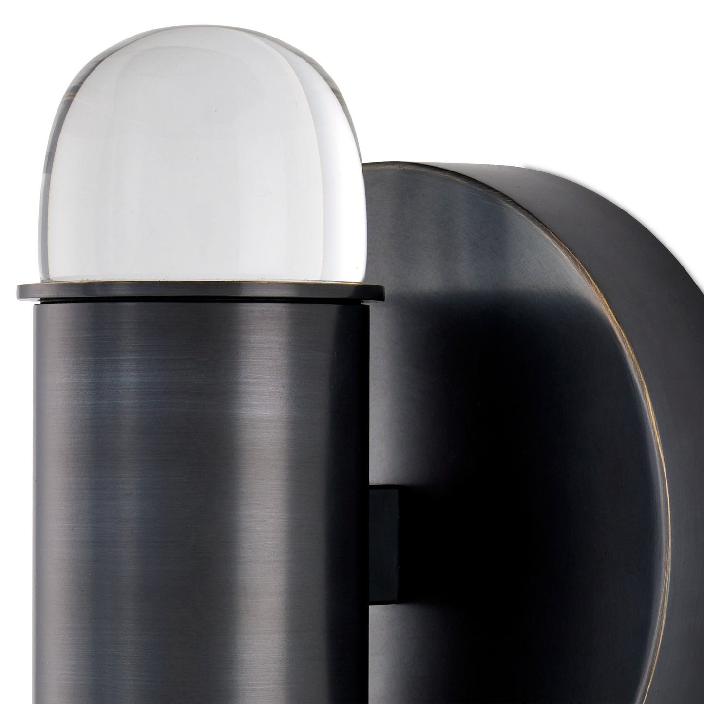 Capsule Bronze Wall SconceBy Currey & Company