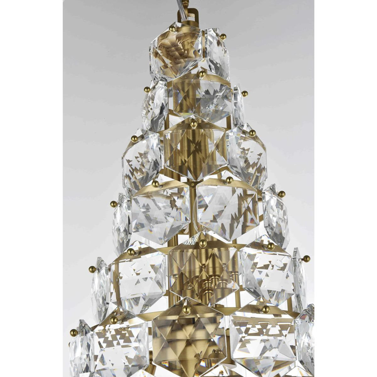 Adaline 38 Light Chandelier, Satin GoldBy Elegant Furniture & Lighting
